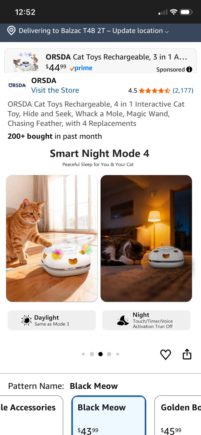 ORDSDA Rechargeable 4-in-1 Interactive Cat Toy - photo 5