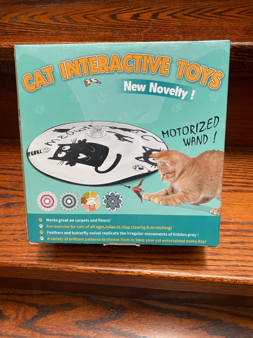 ORDSDA Rechargeable 4-in-1 Interactive Cat Toy