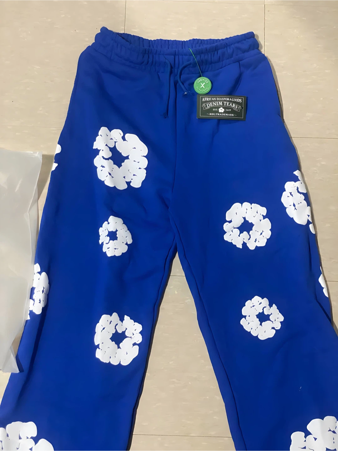 1:1 Royal Blue Demin Tear Pants - photo 5