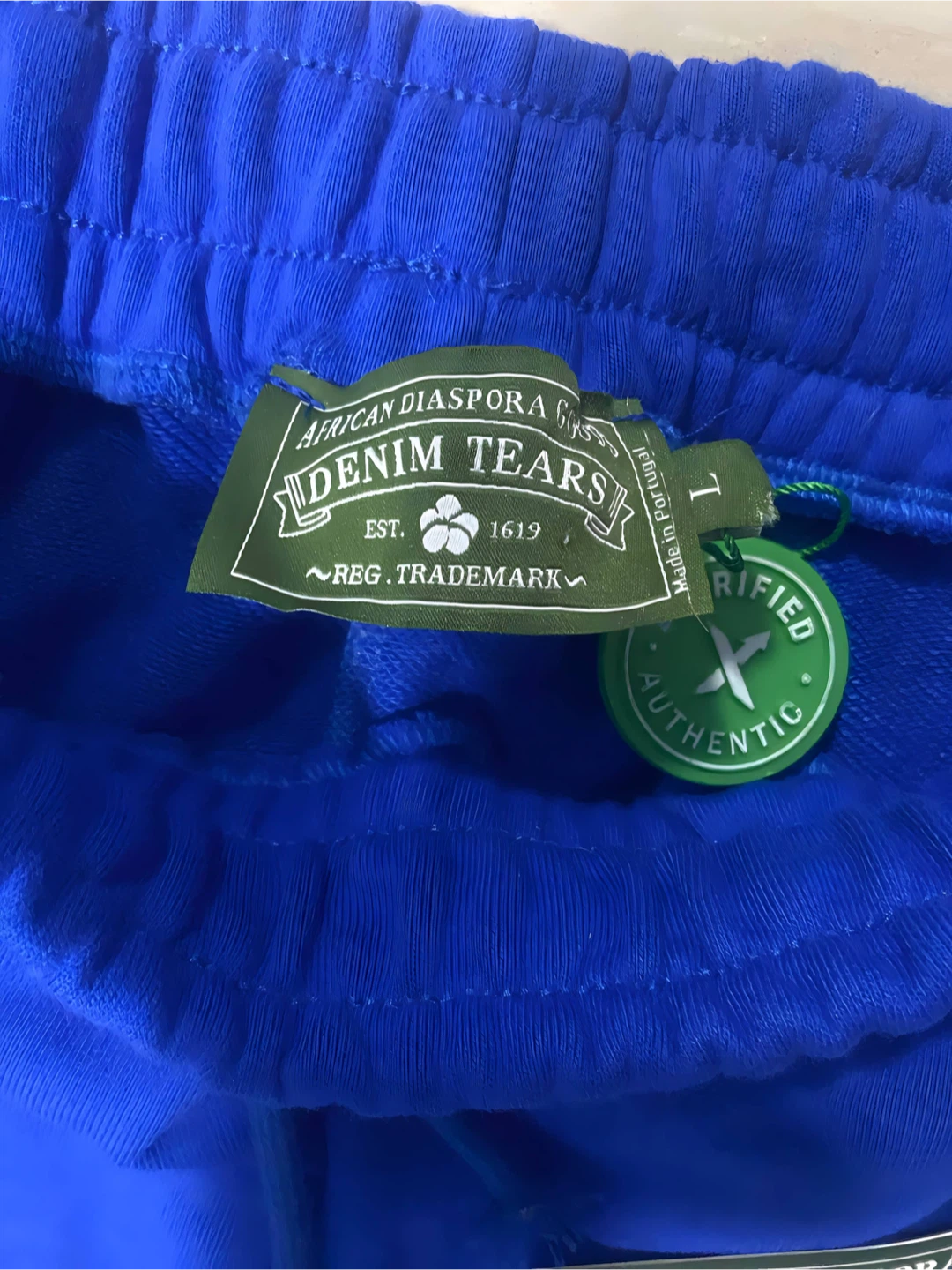 1:1 Royal Blue Demin Tear Pants - photo 3