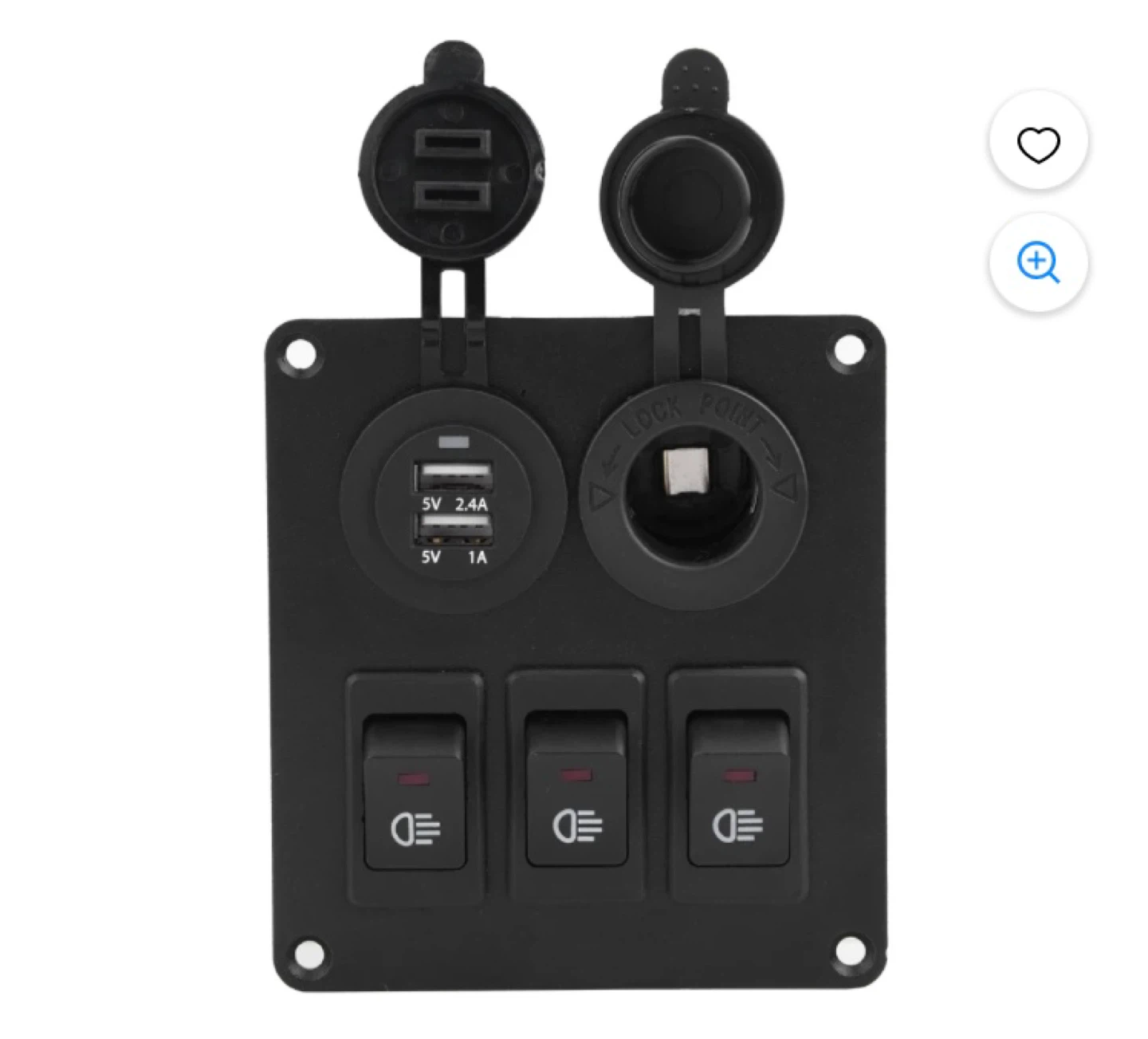 4-Gang Switch Panel with USB Ports - photo 3