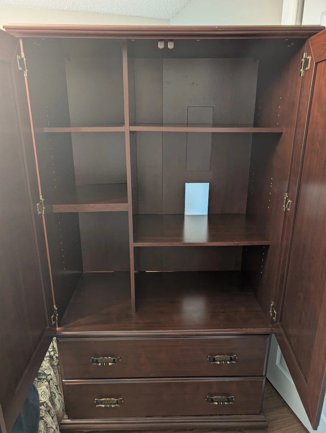 Wooden Armoire with Drawers - photo 3