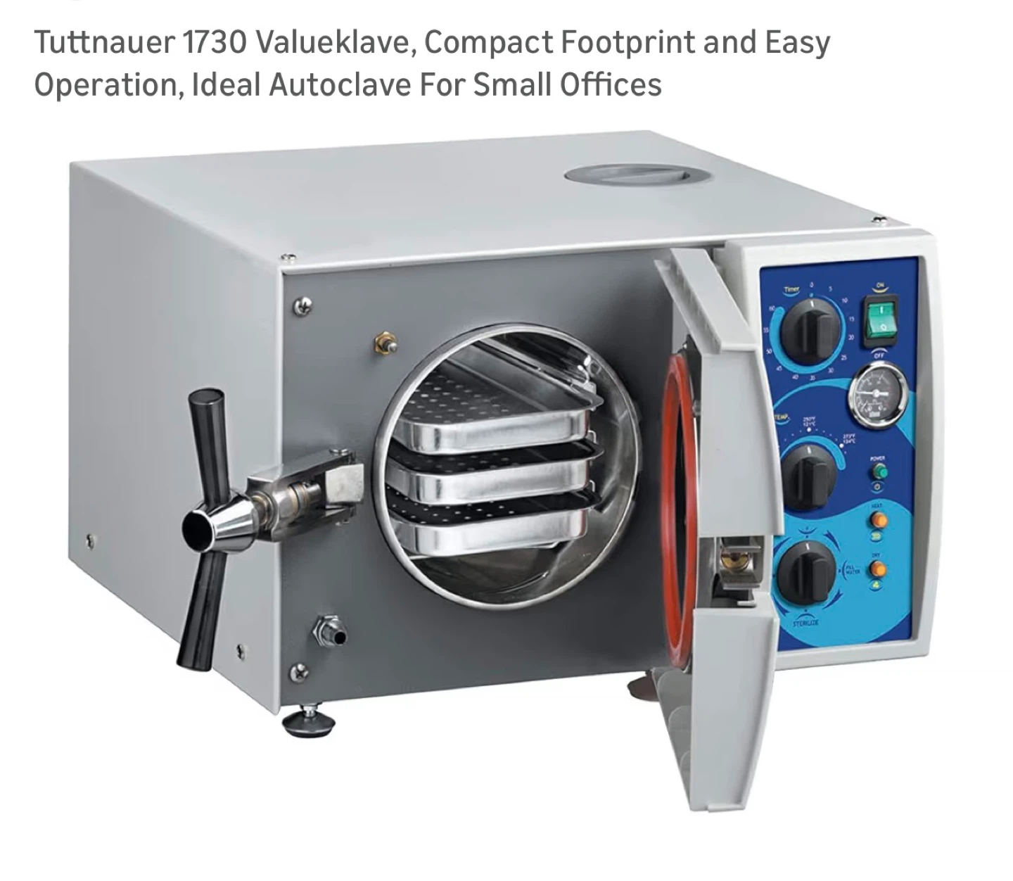 Tuttnauer 1730 Valueklave Autoclave - photo 2