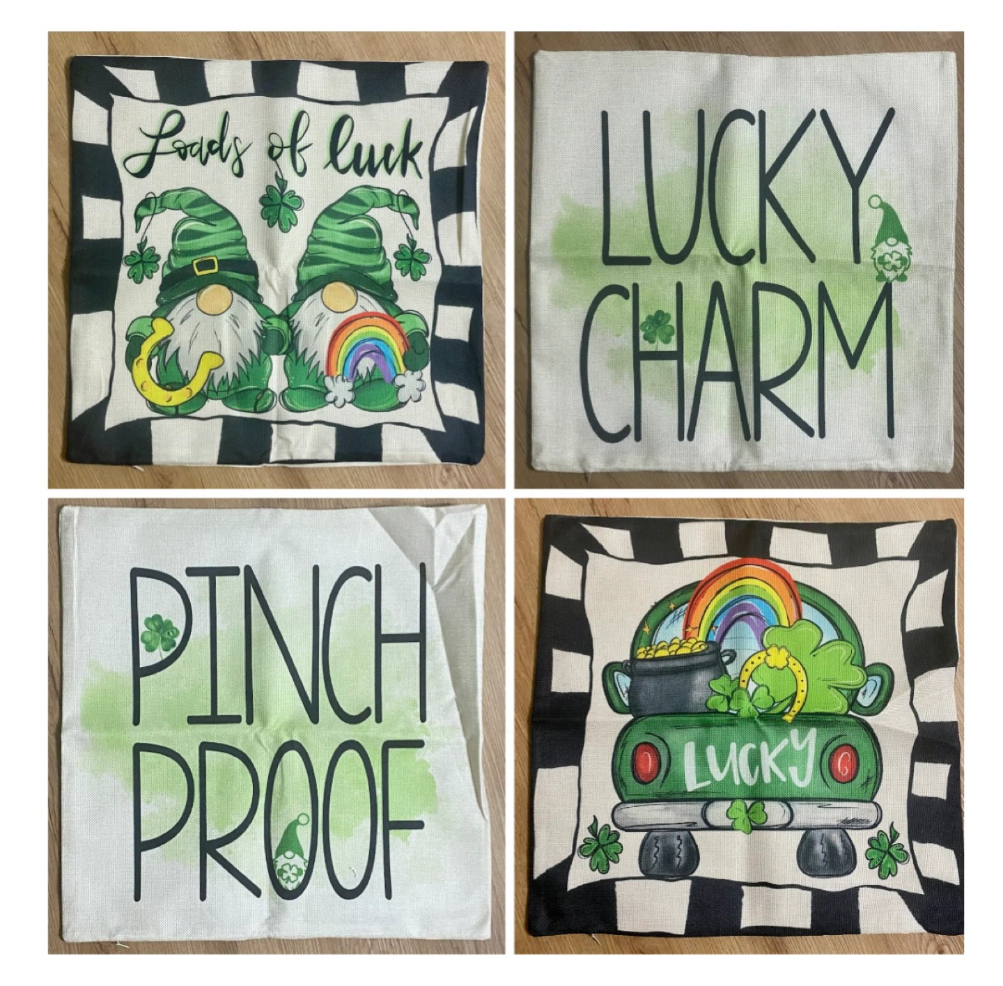 Brand new St Patricks Day Gnomes Pillow Covers - photo 2