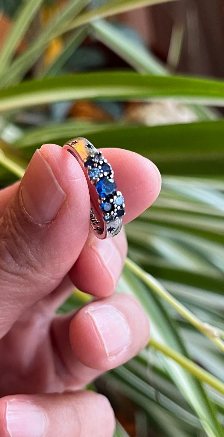 Inspirational Silver plated Ring .