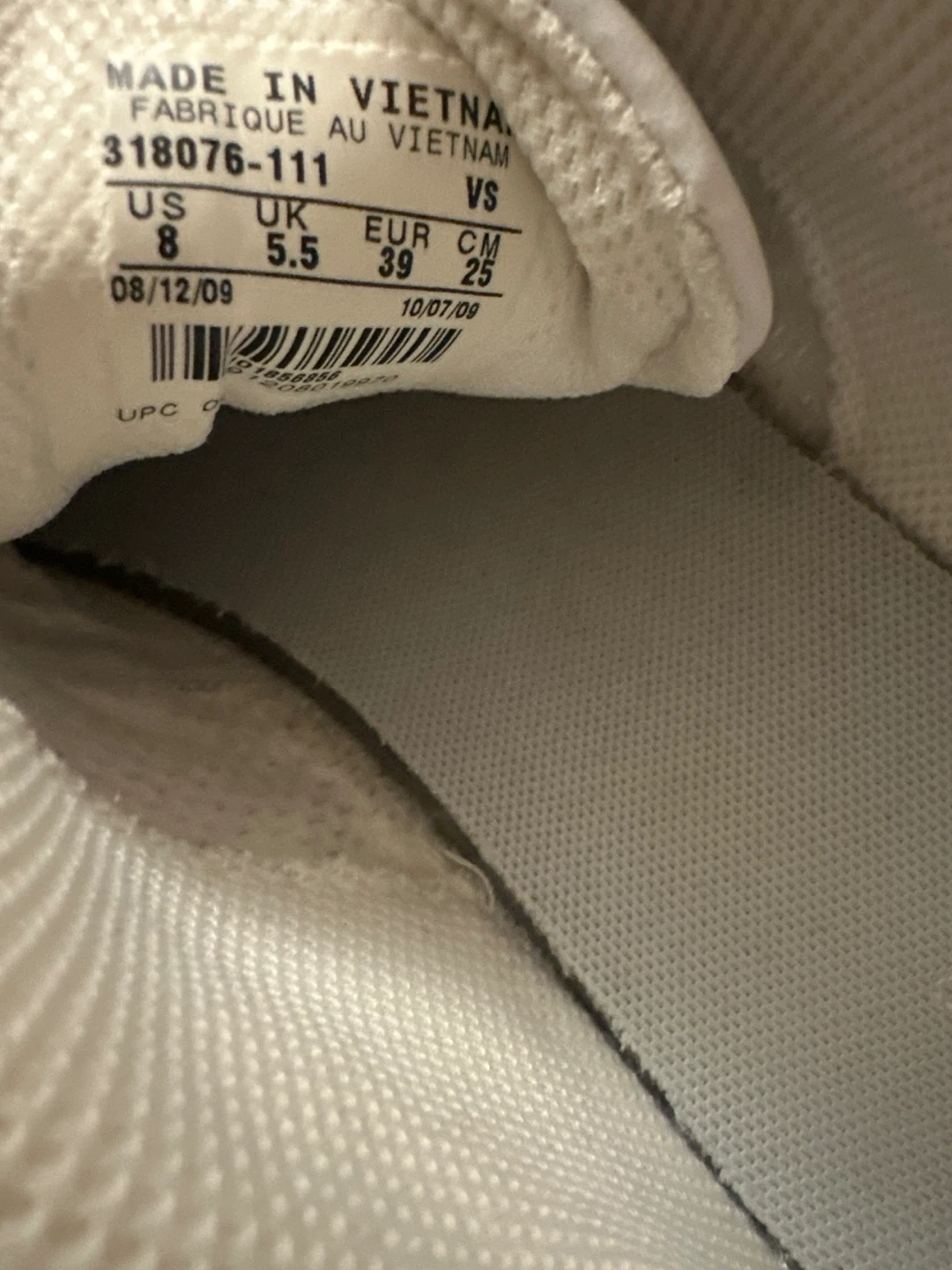 Nike White Leather Sneakers - Women's Size 8 - photo 5