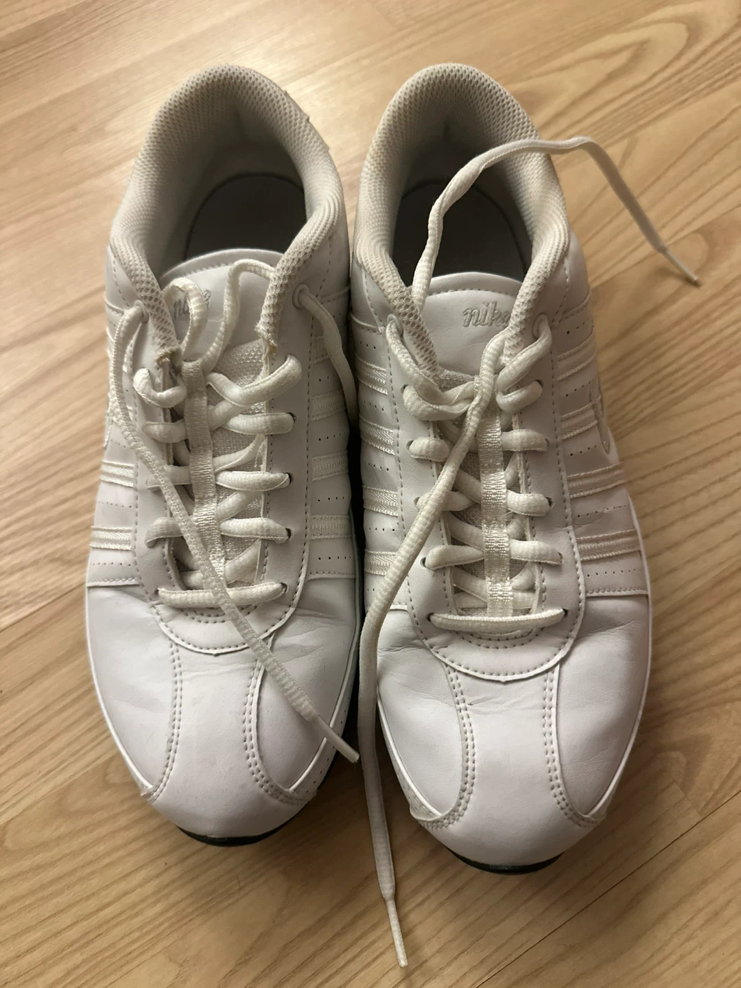 Nike White Leather Sneakers - Women's Size 8