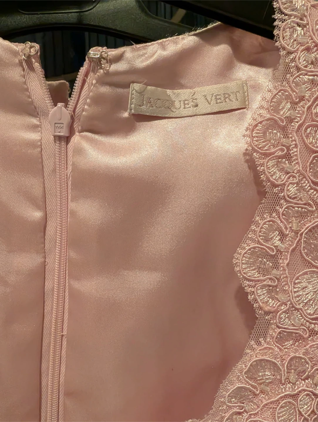 Jacques vert pink Lace Dress with Bow Accent - photo 3