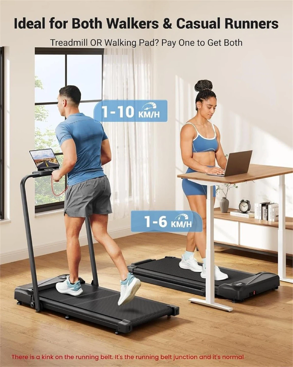 The run Walking Pad Treadmill - photo 2