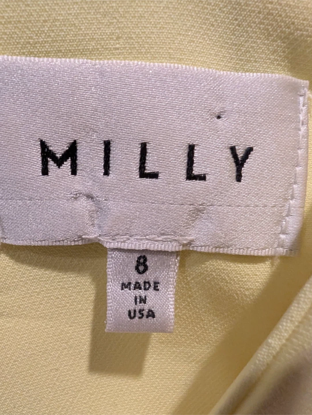 Milly Yellow Dress with Patterned Inserts - Size 8 - photo 5