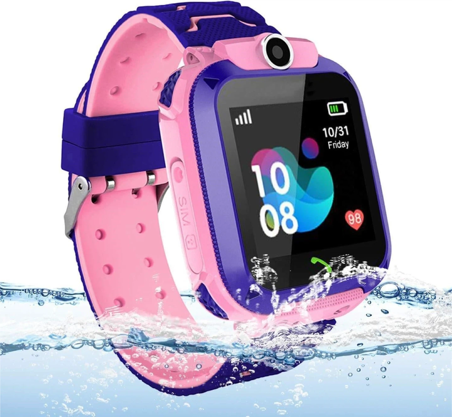 Pink and Blue Kids Smartwatch