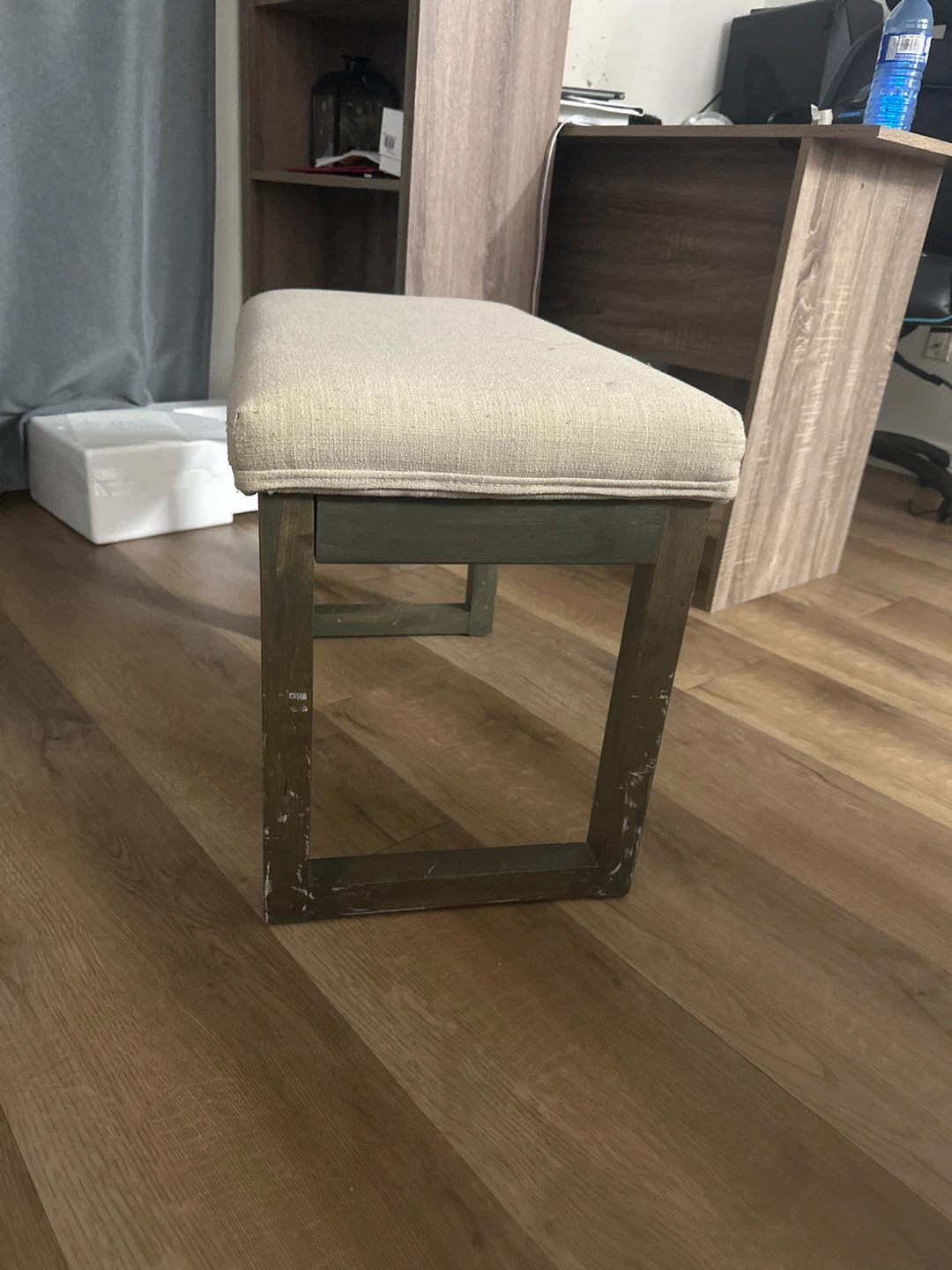 Upholstered Vanity Stool Bench - photo 2