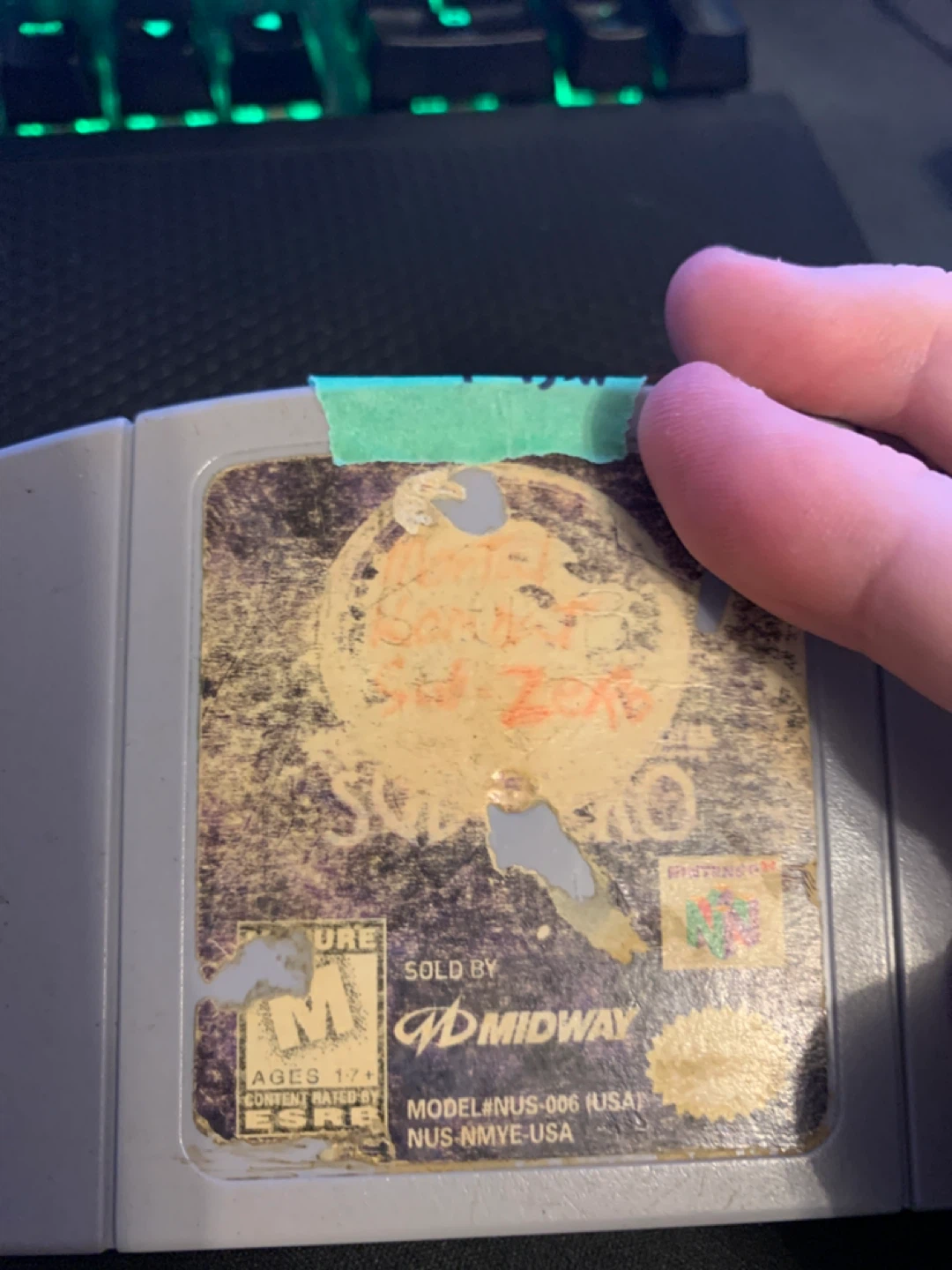 Mortal kombat Nintendo 64 bad label