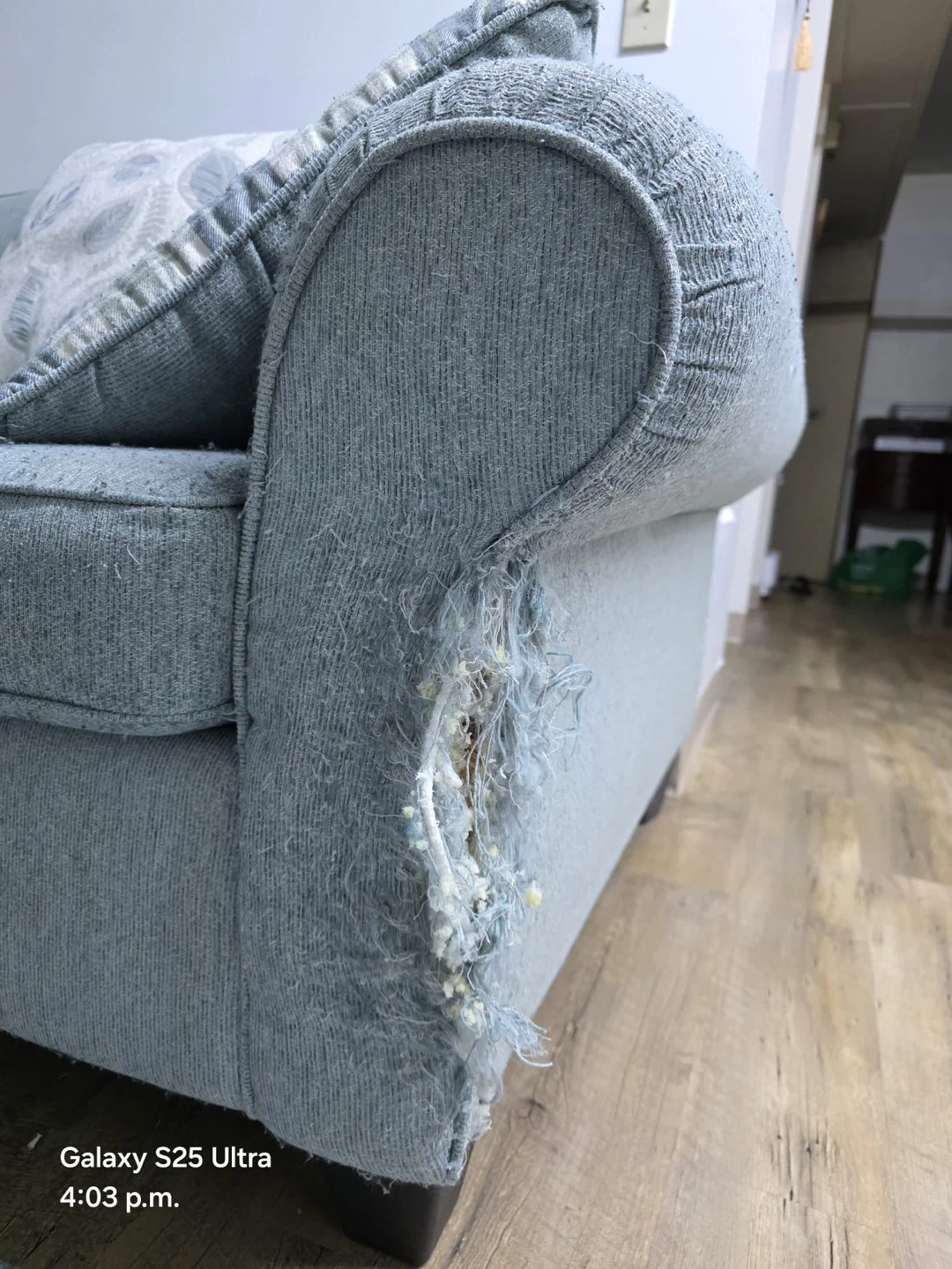 2 blue couchs and a set of curtains and 1 rug for FREE - photo 2