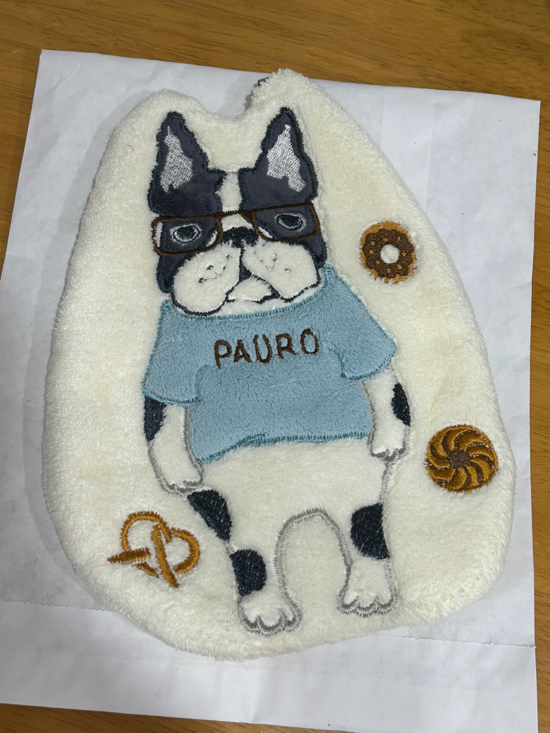 Pauro the Dog Plush Hand Towel