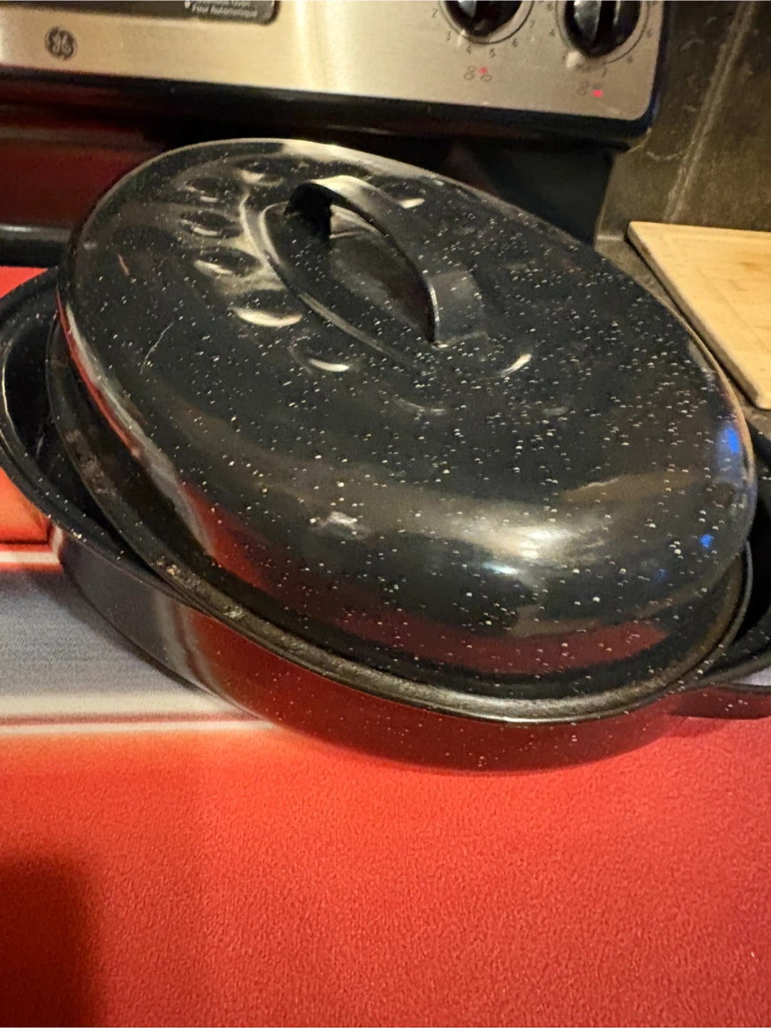 Black Roasting Pan with Lid - photo 2