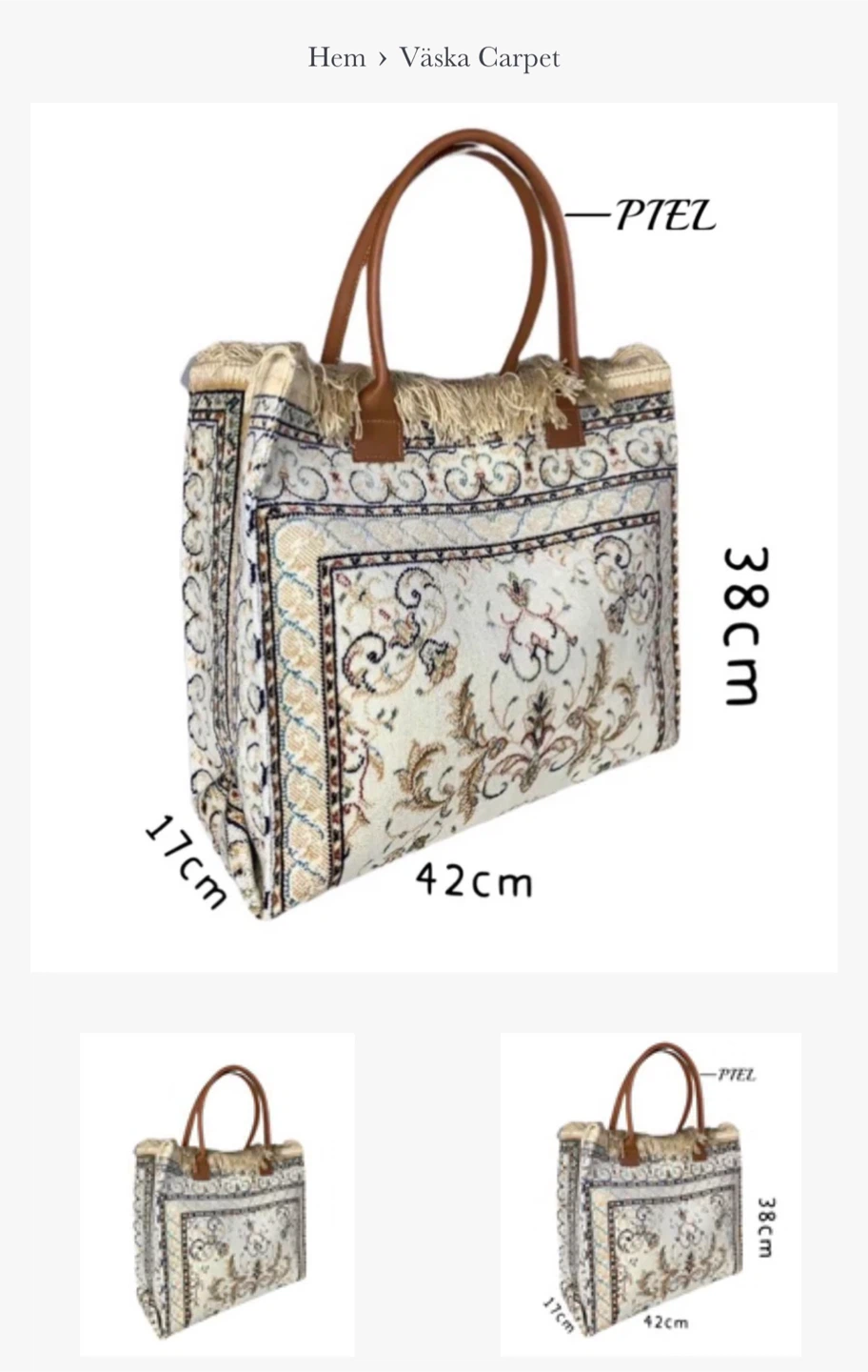 Brand new 23 x 36” large tote Gorgeous fabric made in Belgium - photo 2
