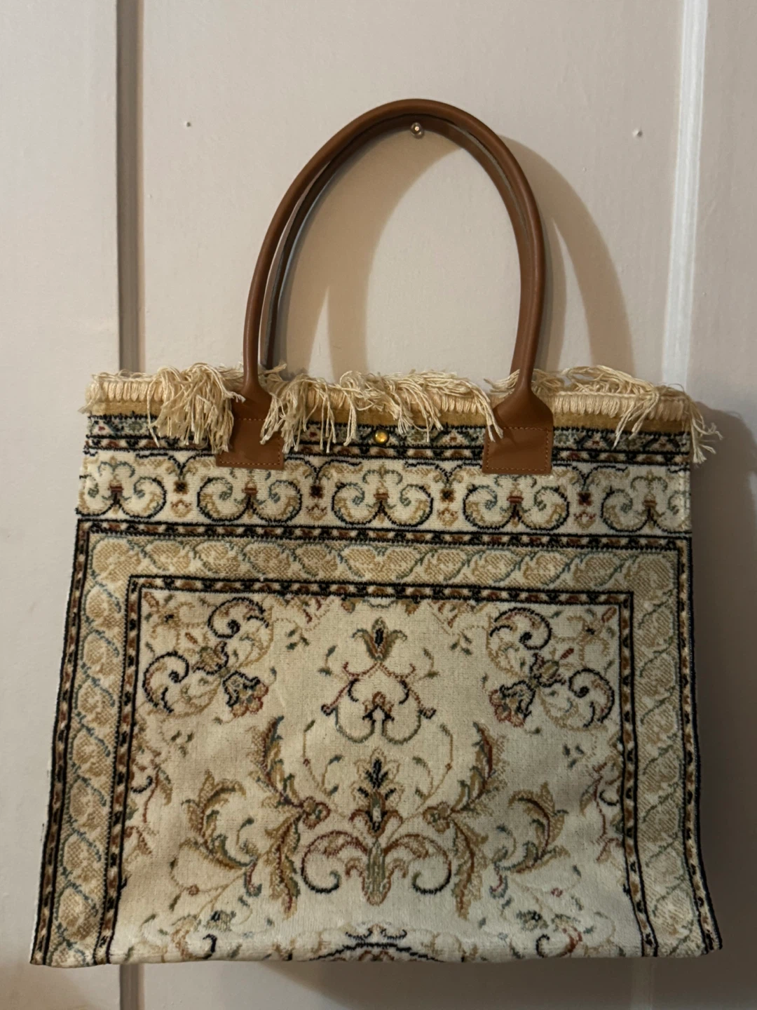 Brand new 23 x 36” large tote Gorgeous fabric made in Belgium - photo 3