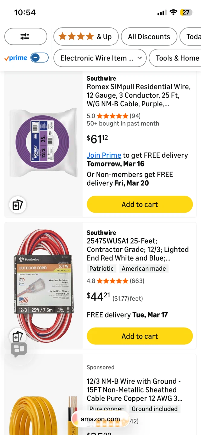 Basically, new Used 2x 25ft neon Pink Outdoor Extension Cord - photo 2