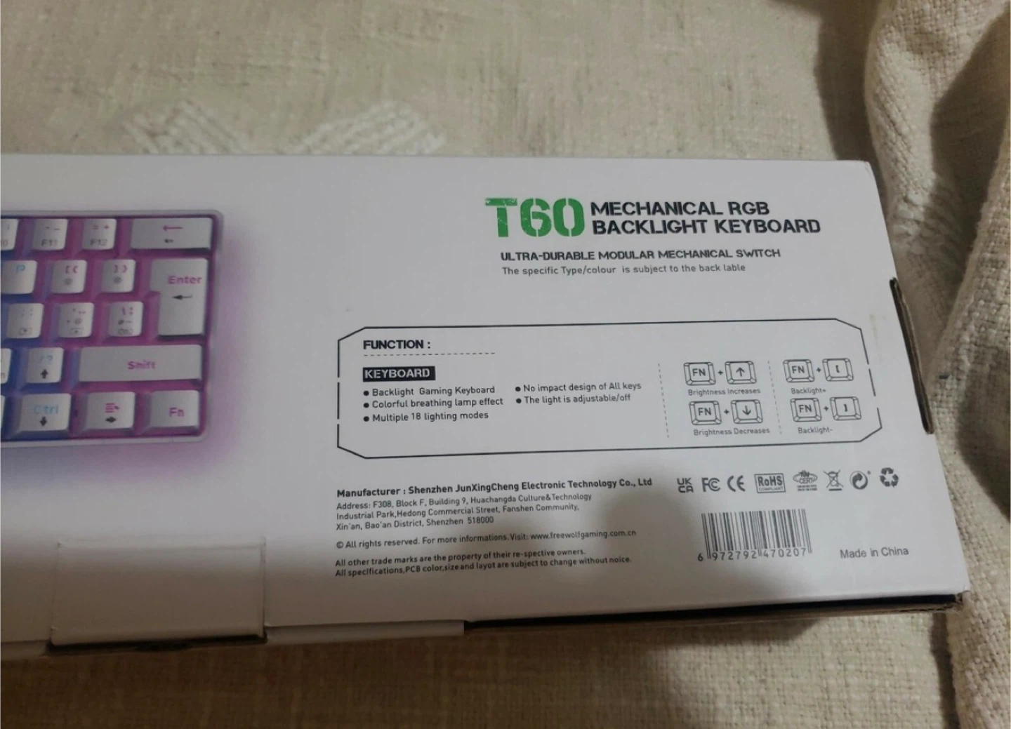 Ziyoulang T60 Mechanical RGB Backlight Keyboard - photo 5