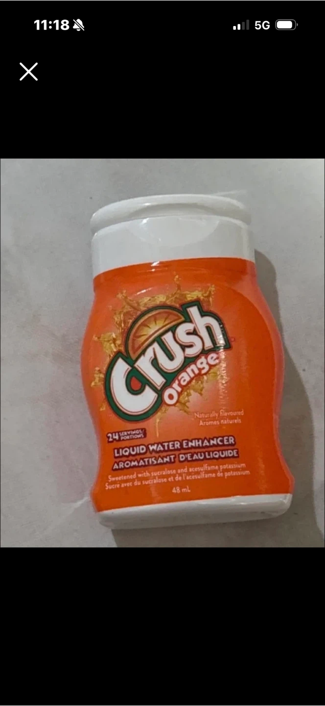 Crush Orange Liquid Water Enhancer 48 mL
