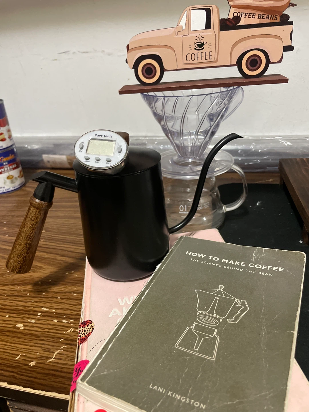 Cave Tools Electric Gooseneck Kettle with Thermometer