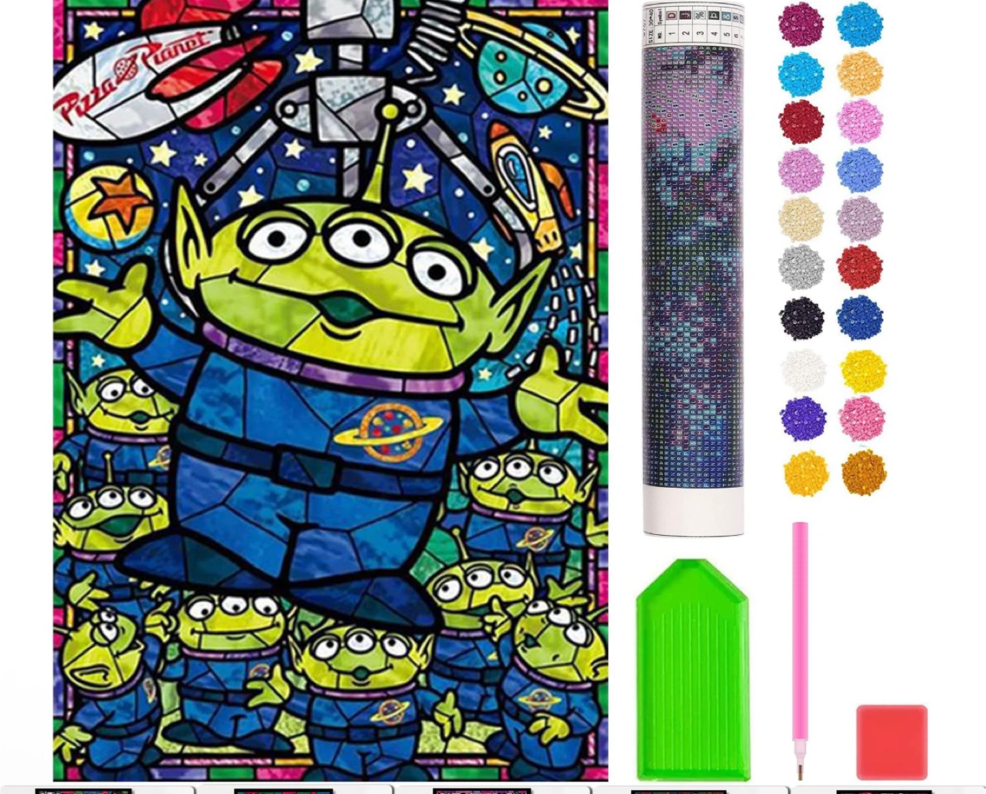 Toy Story Alien Diamond Painting Kit Art 30x40cm Disney