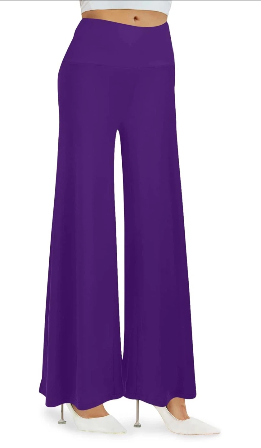 NEW! Arolina Purple Wide Leg Palazzo Pants - Size XXXL - photo 4