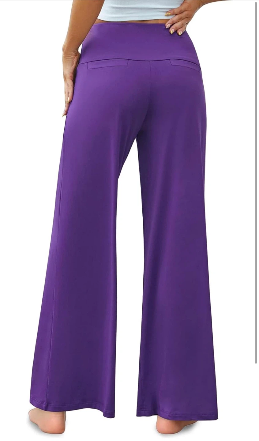NEW! Arolina Purple Wide Leg Palazzo Pants - Size XXXL - photo 3