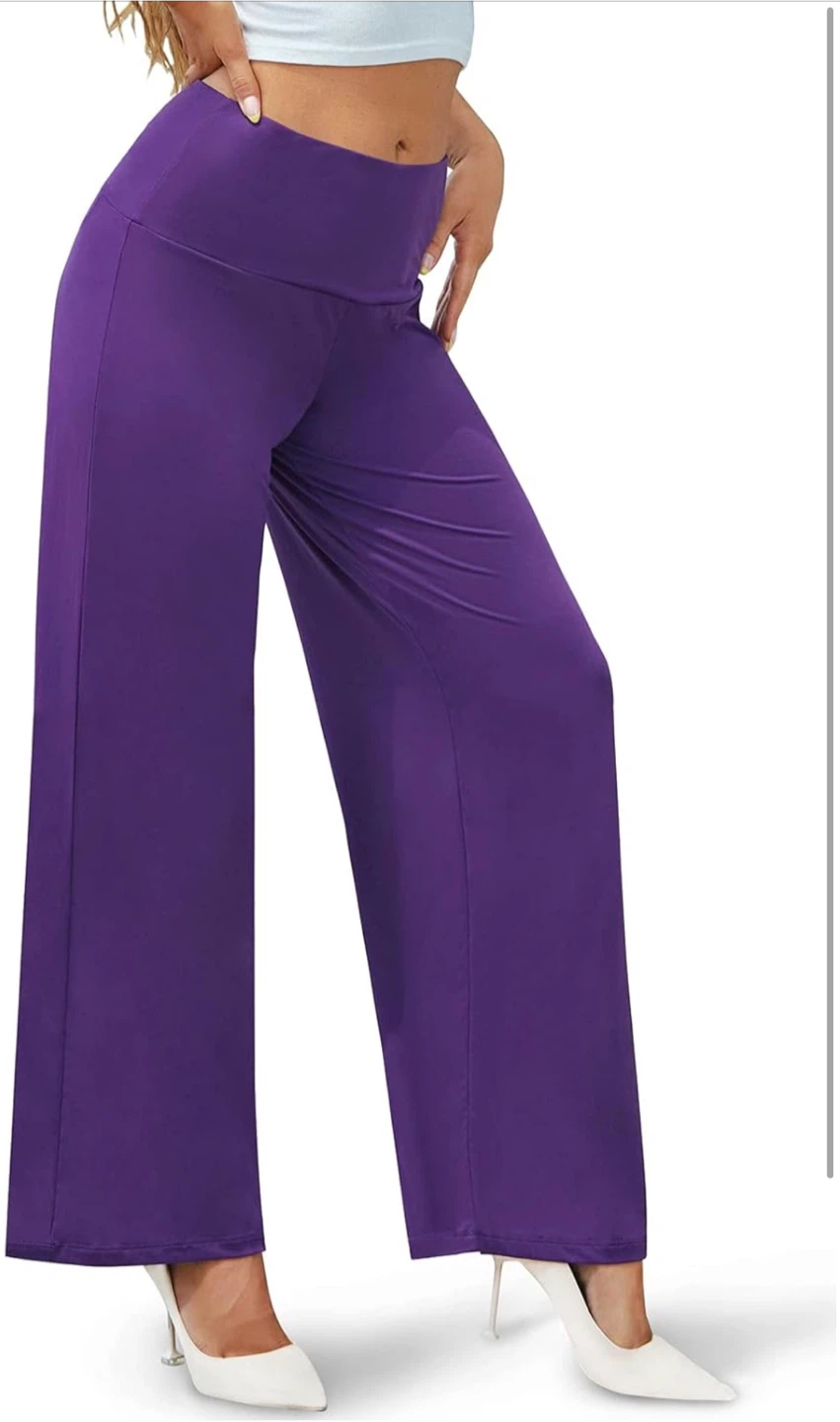 NEW! Arolina Purple Wide Leg Palazzo Pants - Size XXXL - photo 5