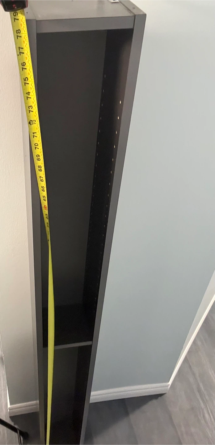 MUST GO ASAP) Tall Narrow Grey Bookshelf