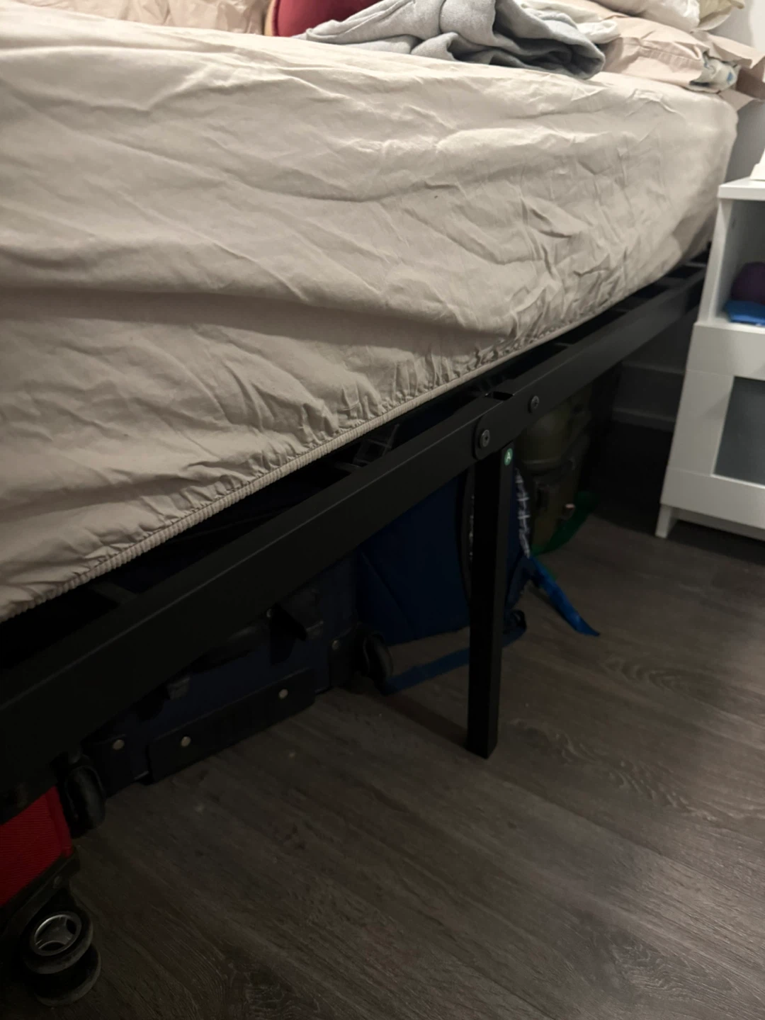 Black Metal Queen Bed Frame - photo 3