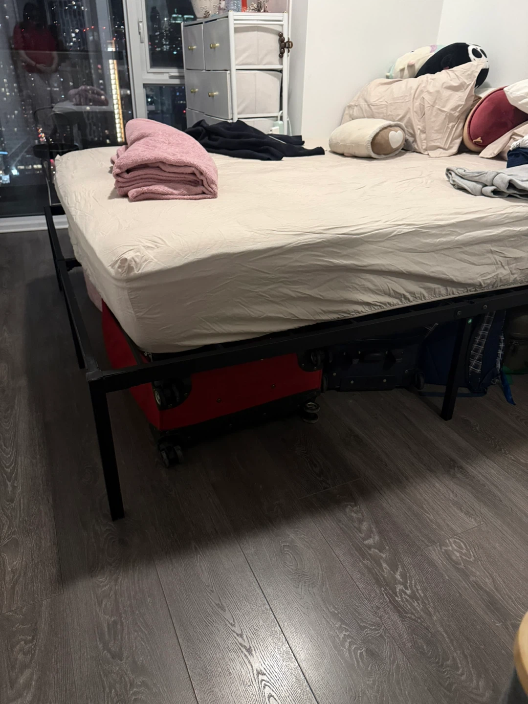 Black Metal Queen Bed Frame