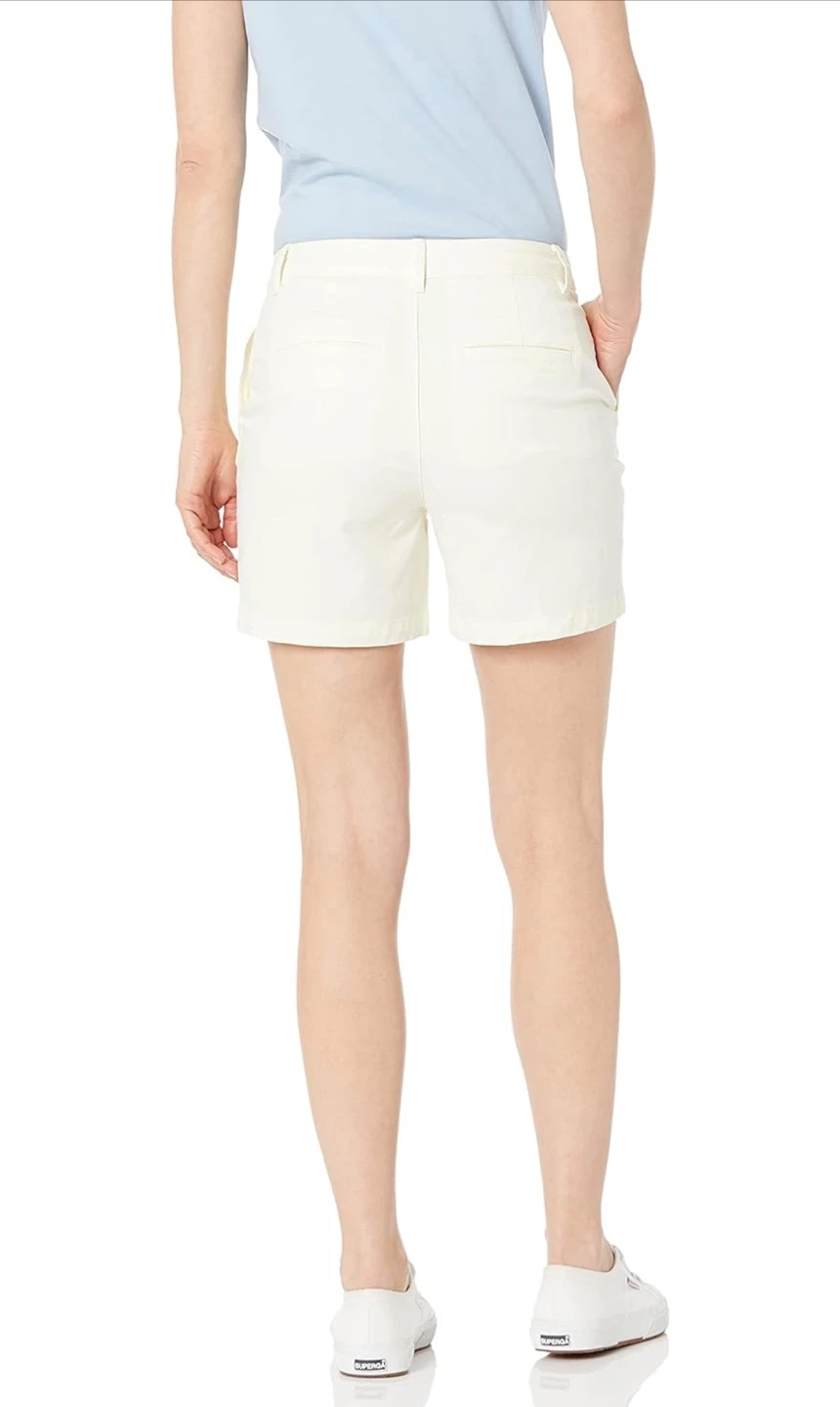 NEW! Amazon Essentials Womens 5" Inseam Chino Short - Cream - photo 2