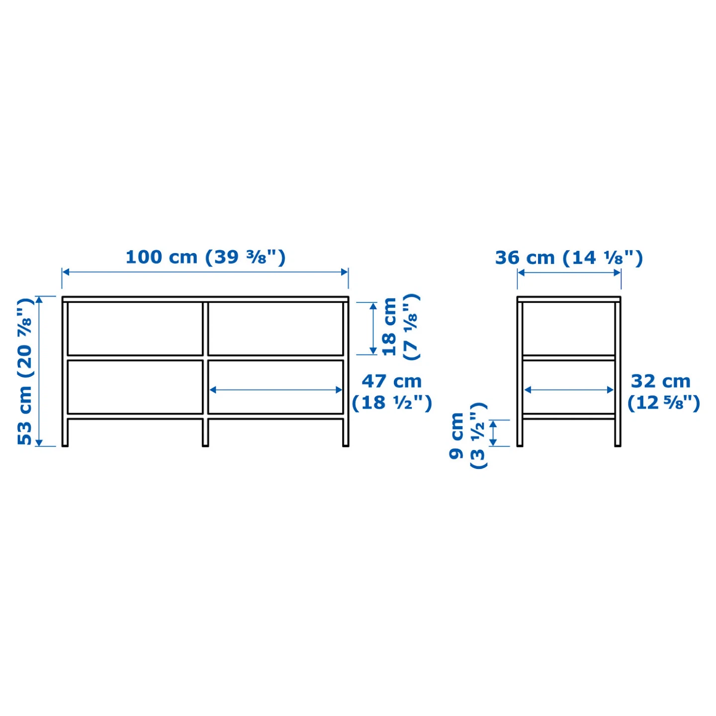 Ikea Black TV Stand with Glass Shelves - photo 3