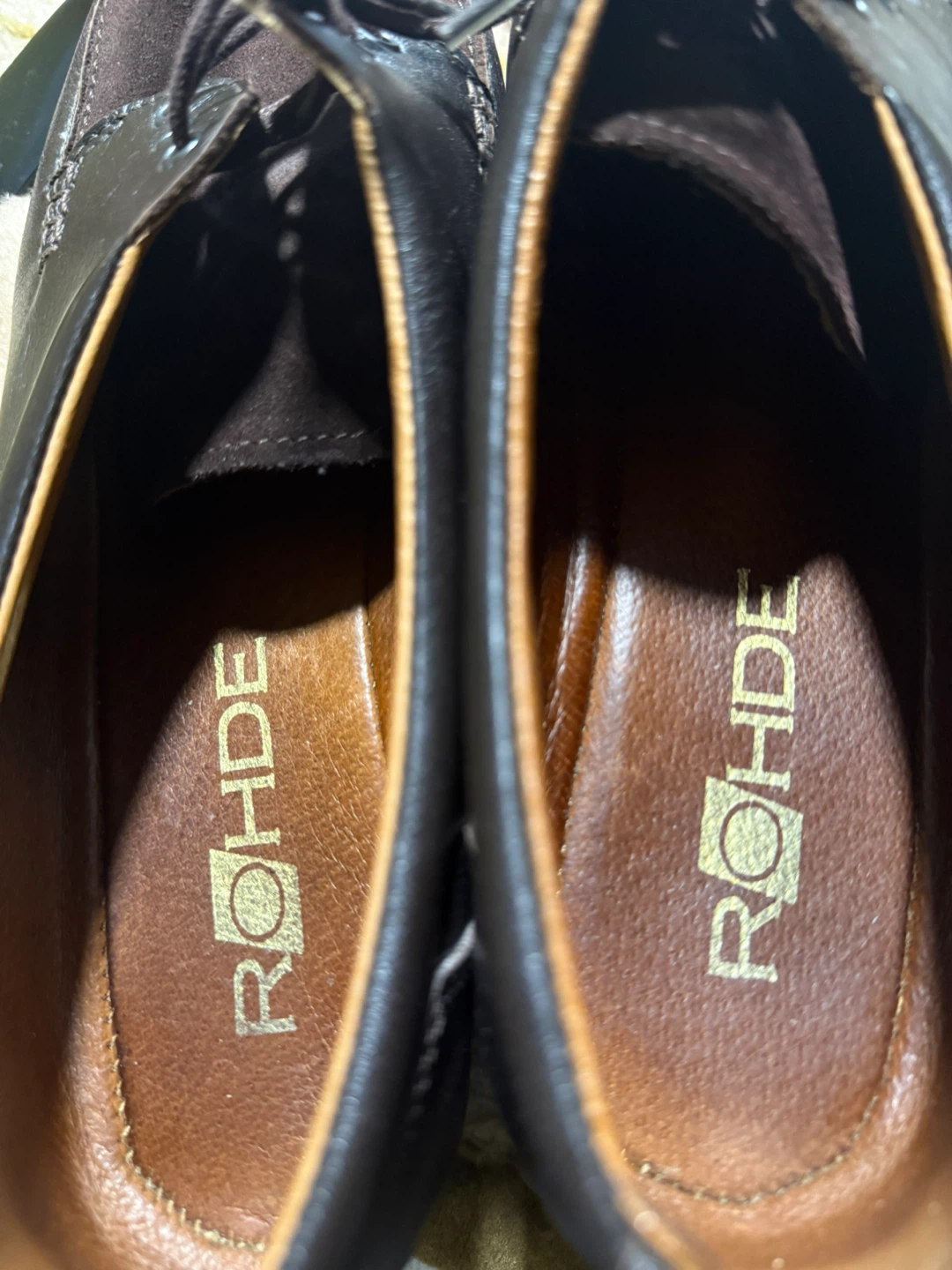 ROHDE leather and suede women’s lace-up shoes-like new - photo 4