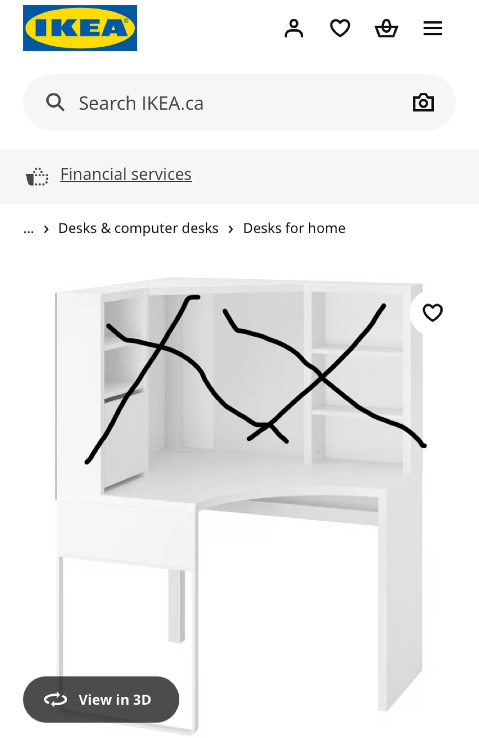 IKEA White Corner Desk - photo 5