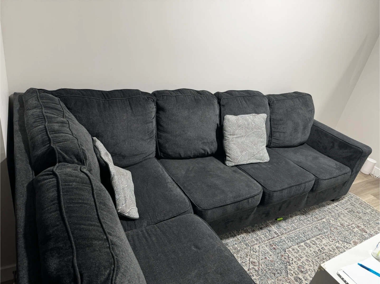 Dark Grey Sectional Sofa - photo 3