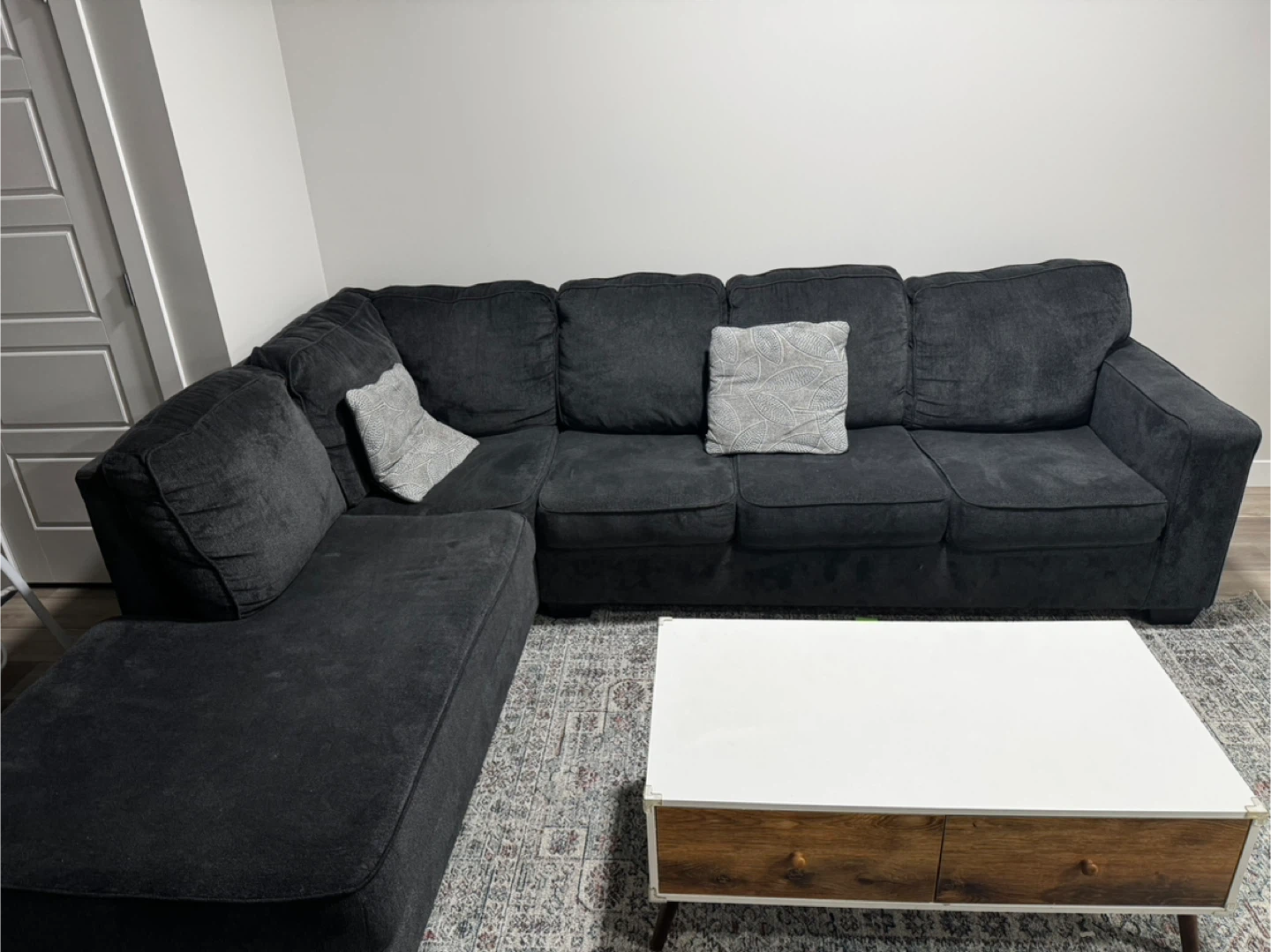 Dark Grey Sectional Sofa