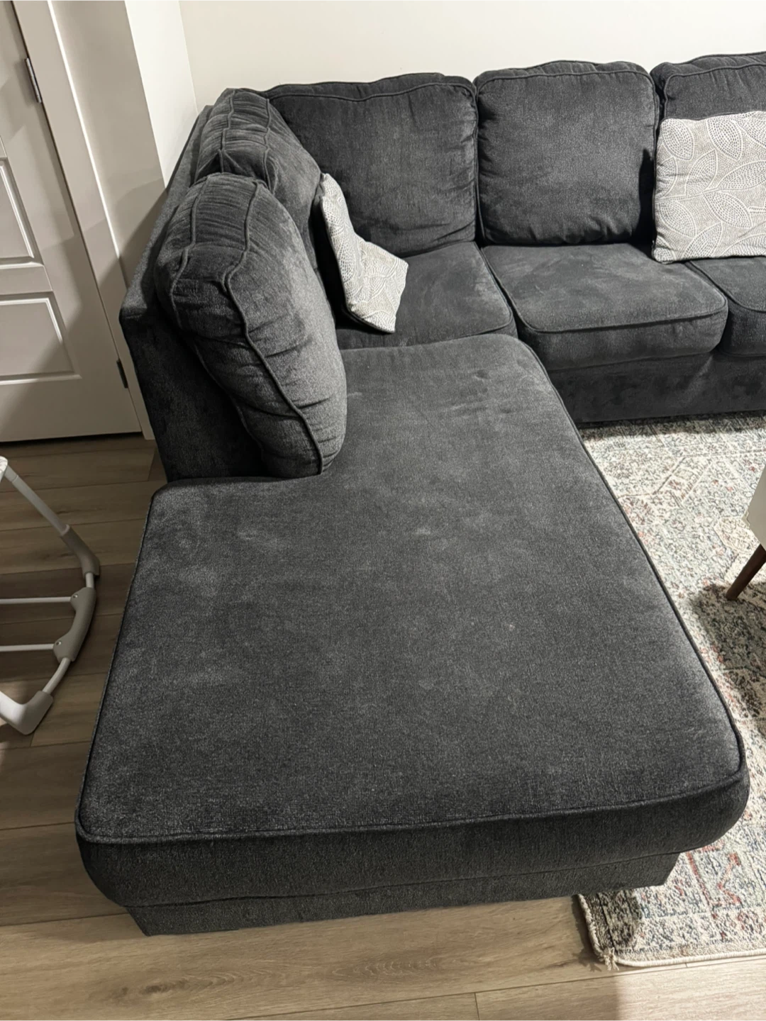 Dark Grey Sectional Sofa - photo 4
