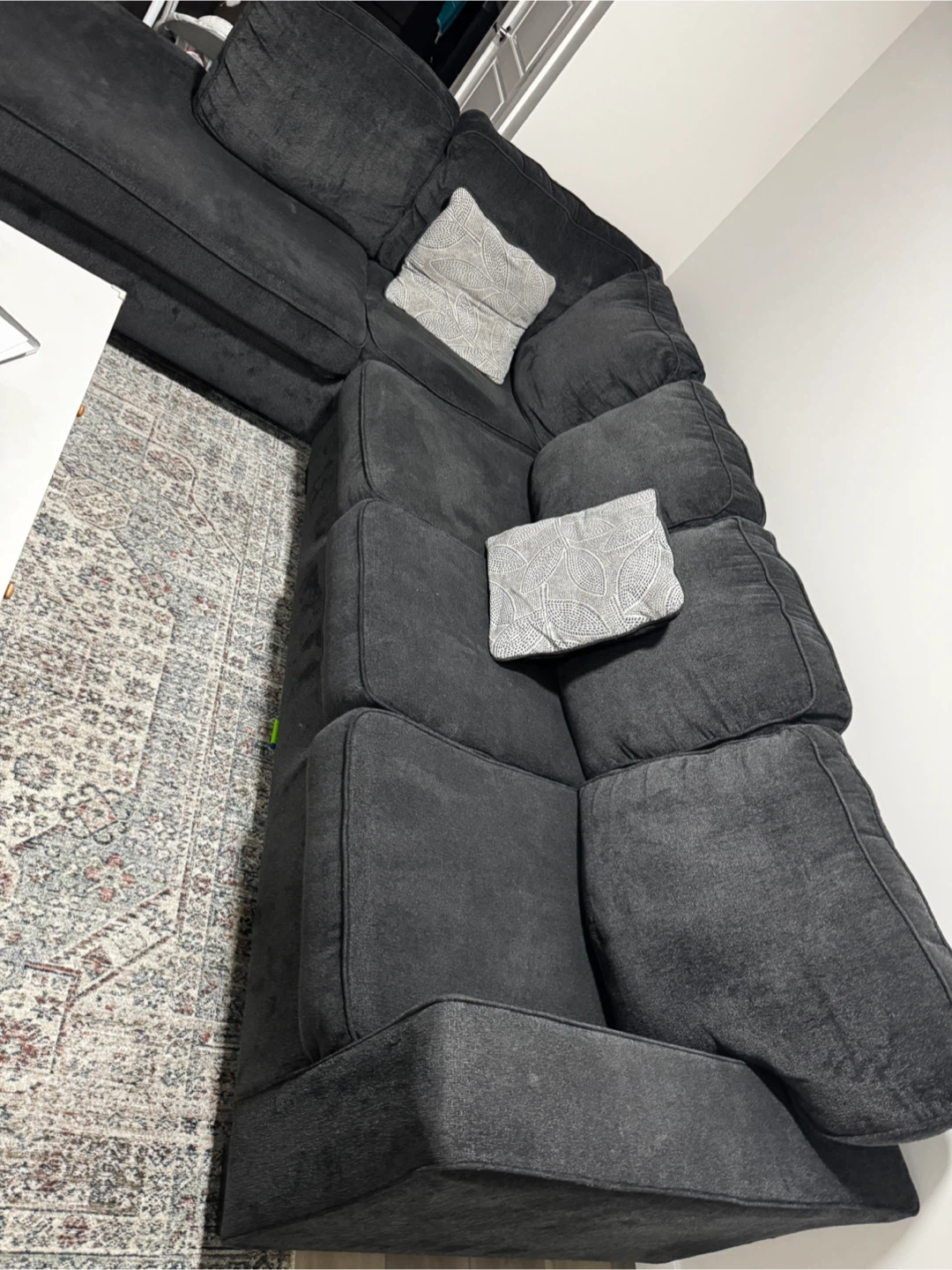 Dark Grey Sectional Sofa - photo 2