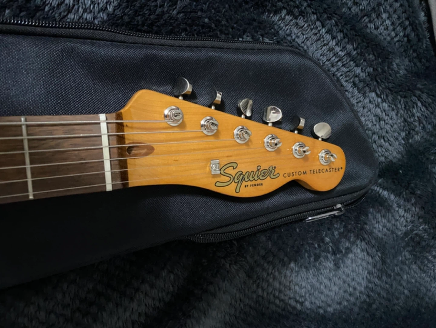Fender Squier Custom Telecaster Electric Guitar - photo 3