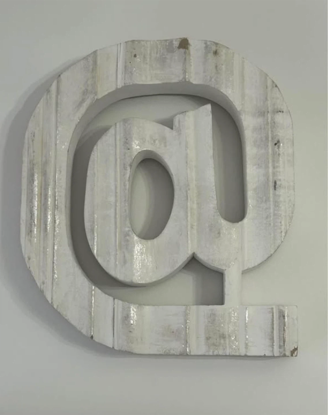 Wooden @ Sign Wall Decor
