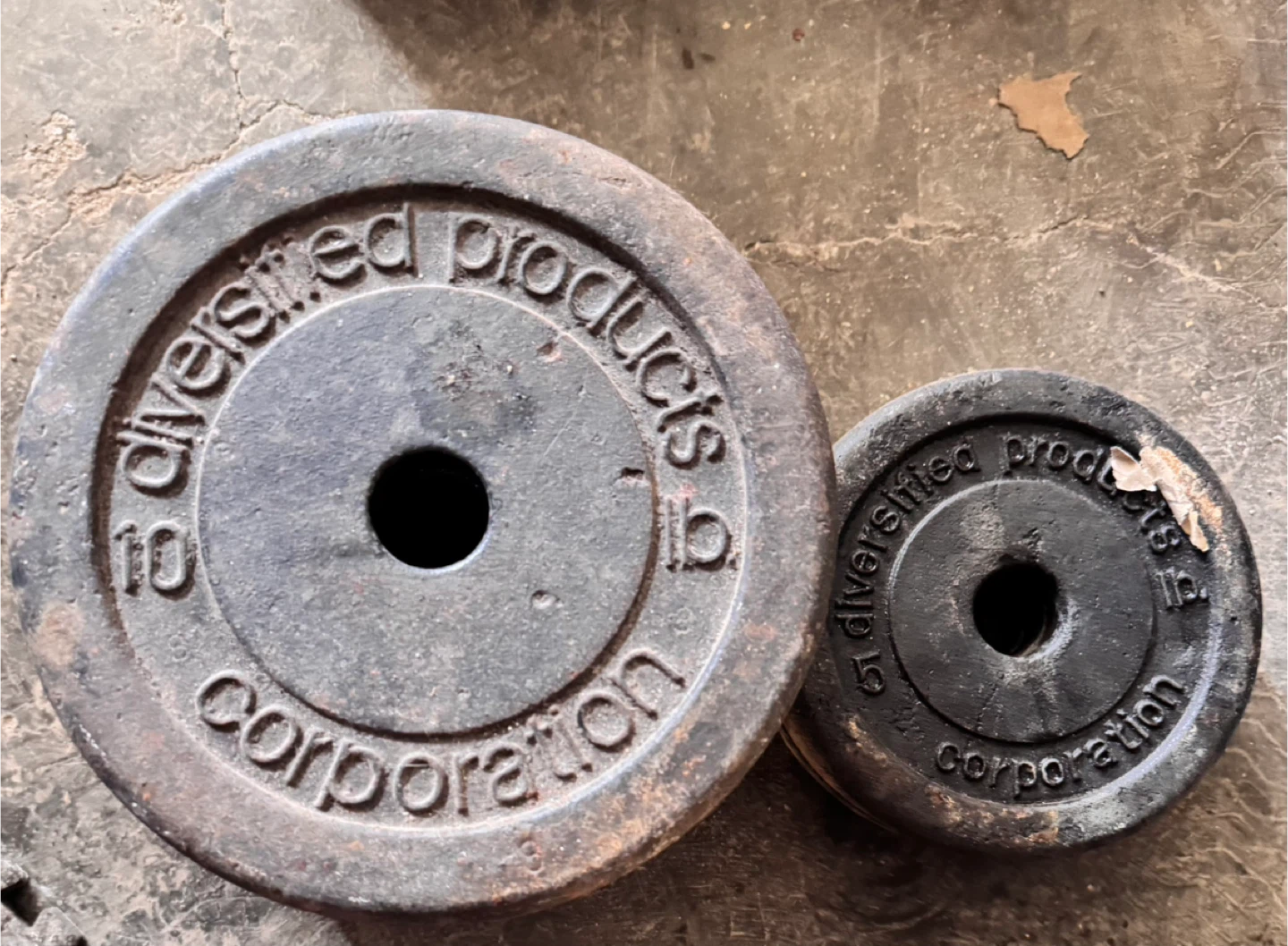 Weight plates and dumbbells