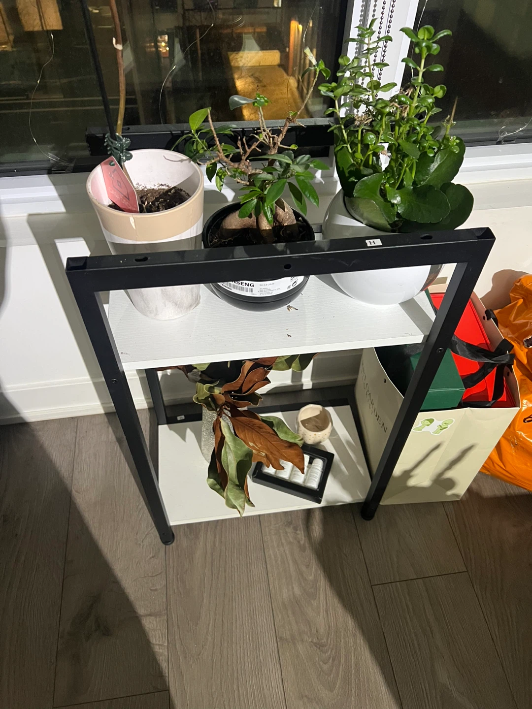 3-Tier Industrial Style Side Table - photo 2