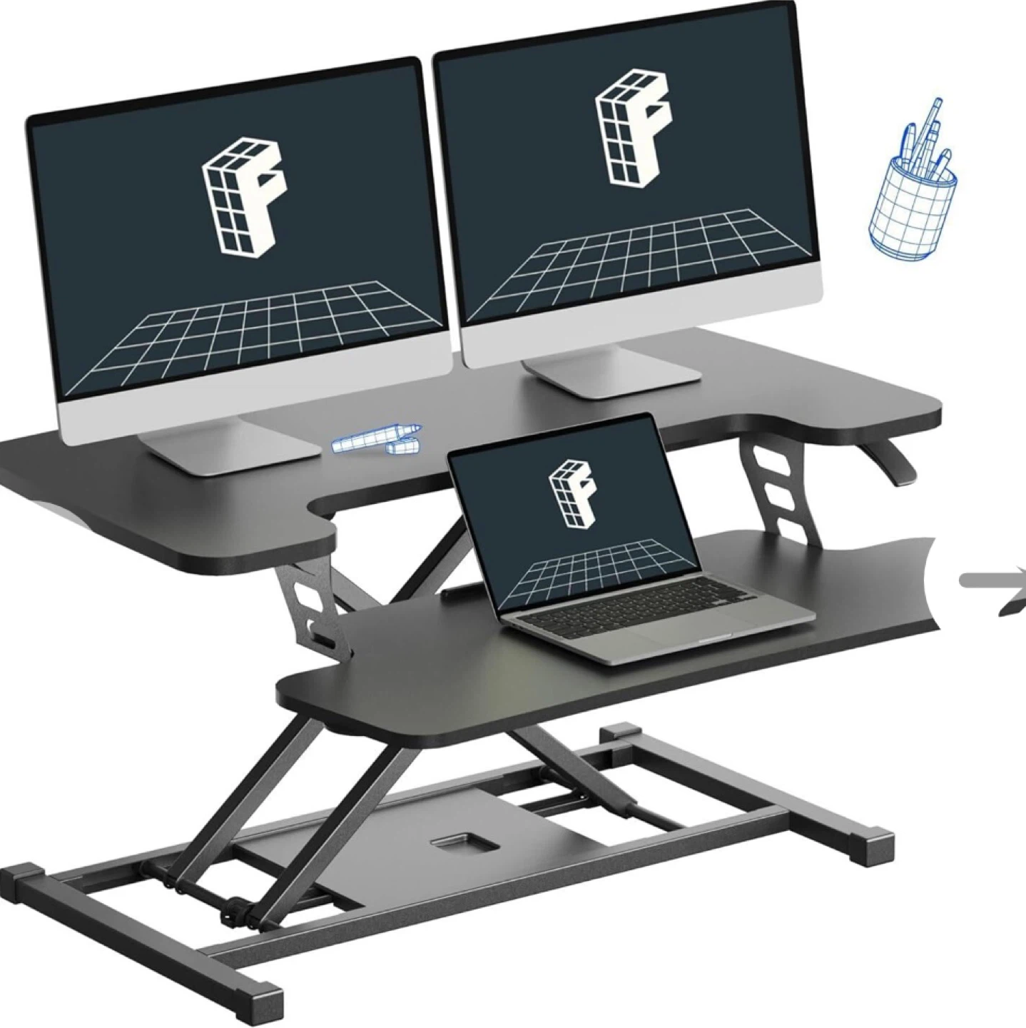 FLEXISPOT 32" Height Desk Converter