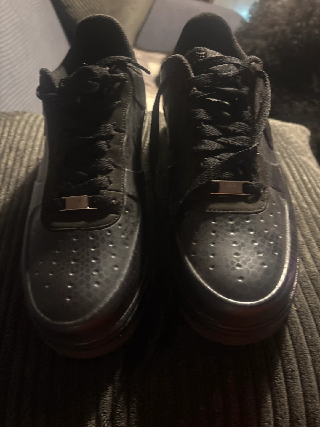 Nike Air Force 1 Black Sneakers Foamposite - photo 2