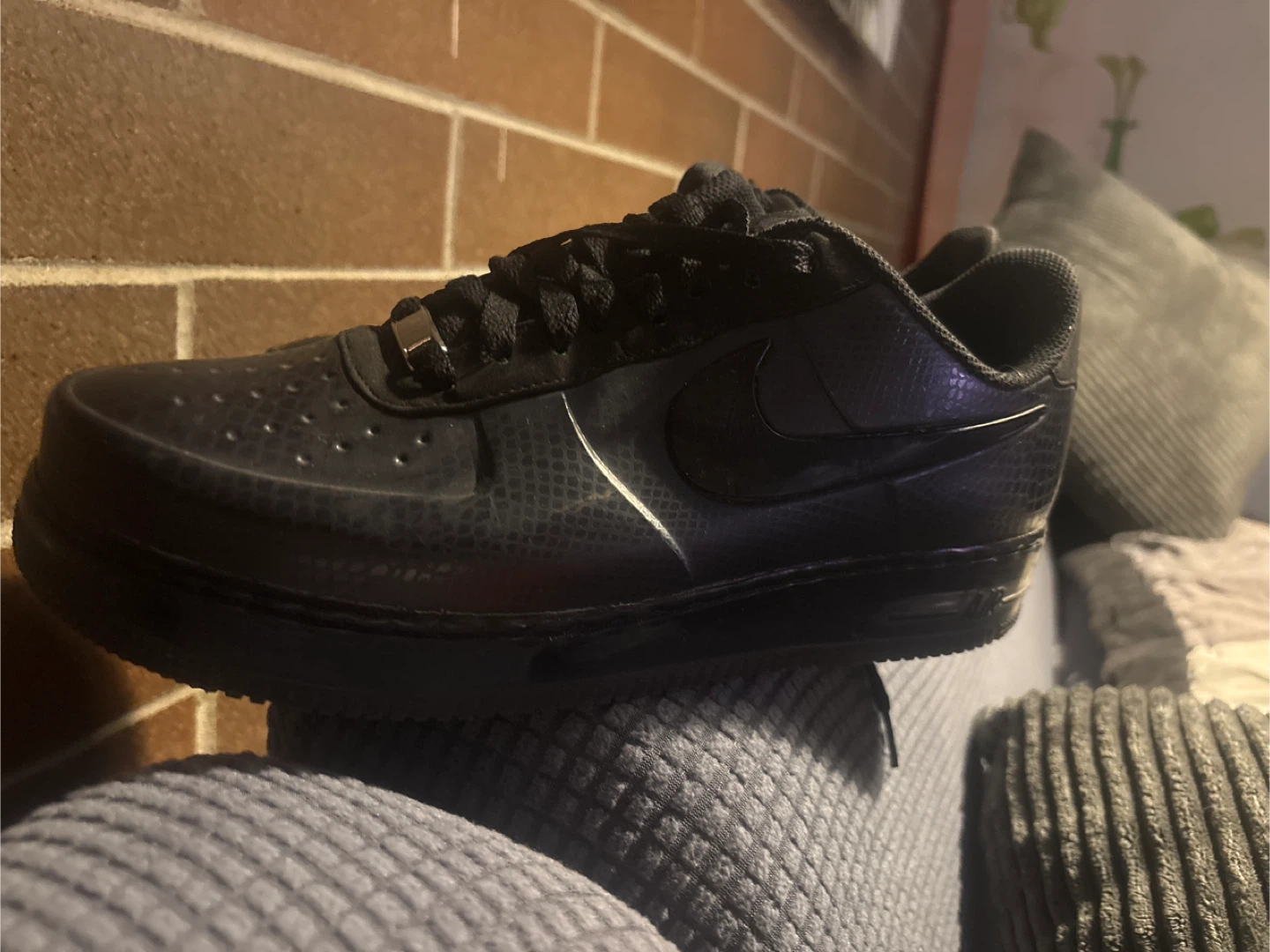 Nike Air Force 1 Black Sneakers Foamposite