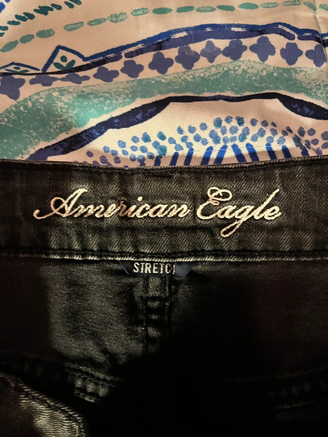 American Eagle Black Denim Mini Skirt - photo 4