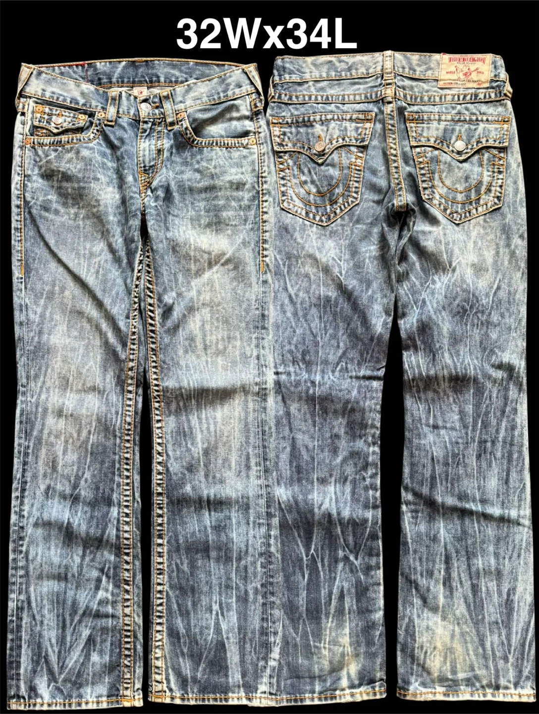 Men’s True Religion Jeans Ricky Straight Fit 2 Pairs - photo 3